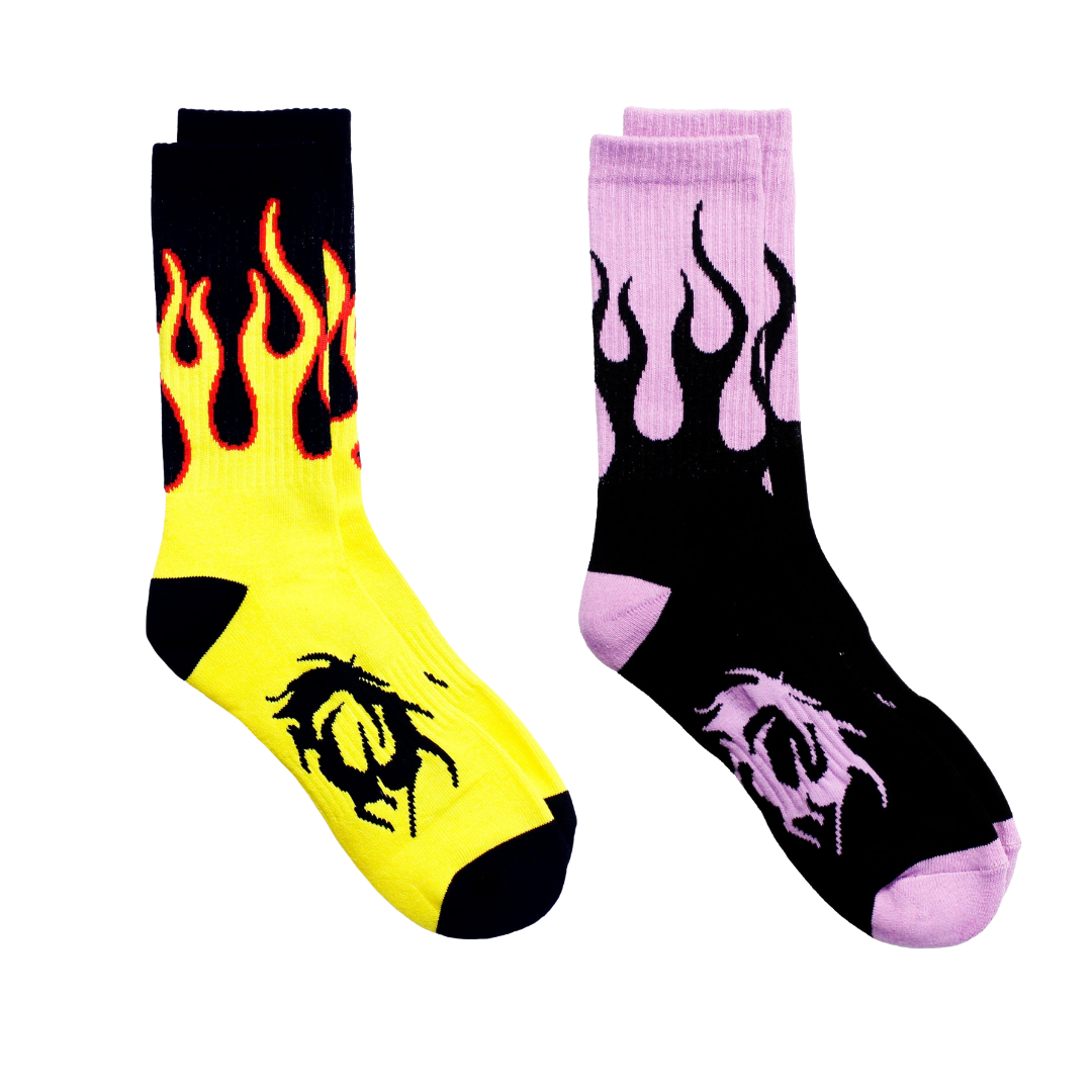 CHALLENGER FLAMES SOCKS 毎日続々入荷 - ソックス