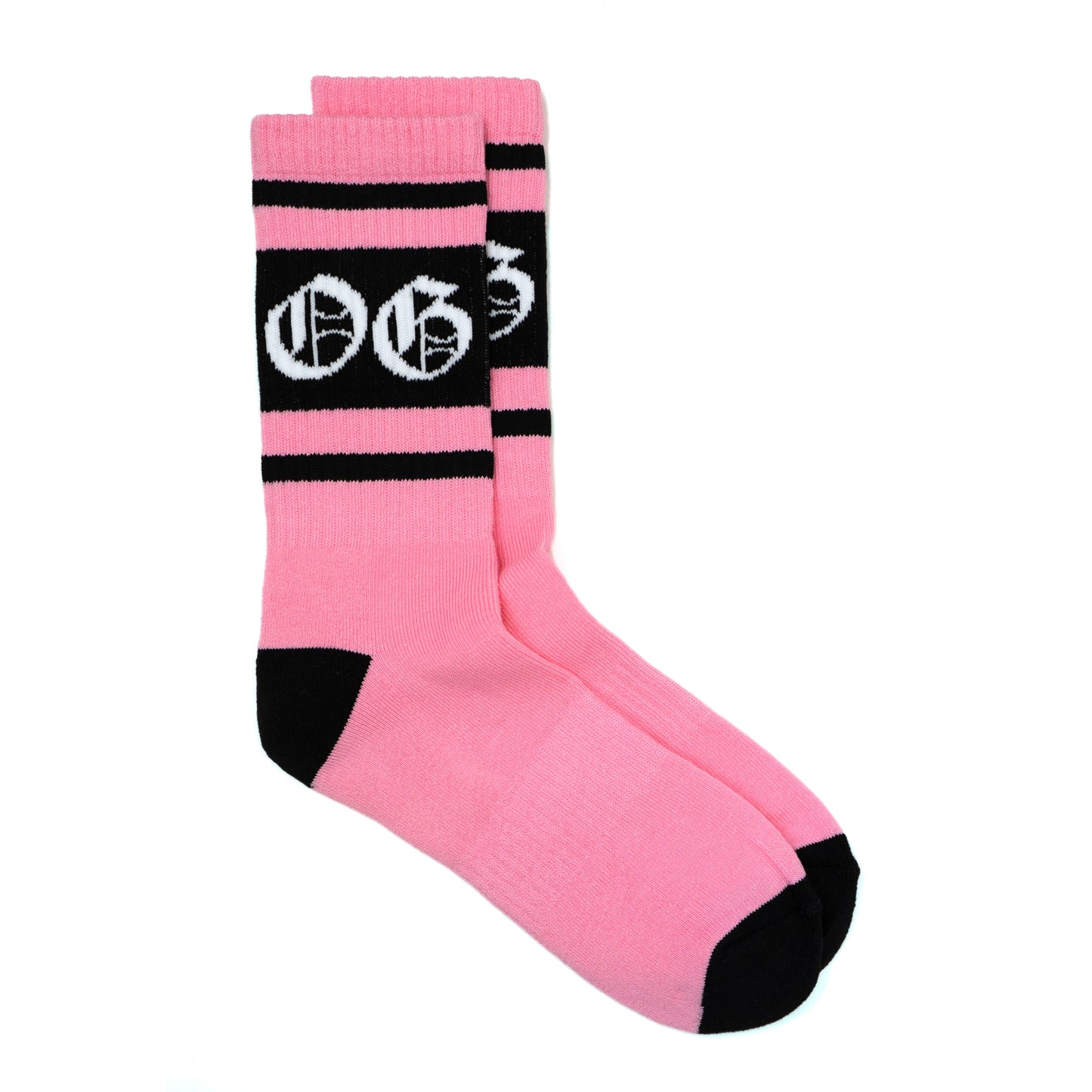 og bubblegum stripe socks